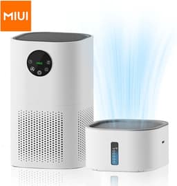 MIUI® - luchtreiniger met luchtbevochtiger - met HEPA filter - tegen pollen, allergieën, stof en huisdierenharen - 2 in 1 luchtzuivering en bevochtiging - ultra-stille modus van 25dB - tot 60 m2 — thumbnail 1