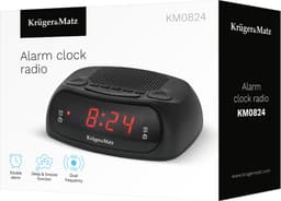 Krüger&Matz Wekkerradio - FM/AM - Snooze Functie - KM0824 - Zwart — thumbnail 5