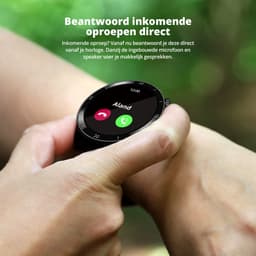 FlinQ Smartwatch Spectrum - AMOLED scherm - Smartwatch dames & heren - Smartwatch android - Smartwatch kinderen - 45mm - Rood — thumbnail 3