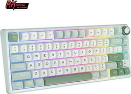 Royal Kludge RKR75 - RGB Mechanisch Gaming Toetsenbord - Foam Touch - Sky Cyan - USB - Hot Swappable Switch - Silver Switches - Inclusief Stofkap — thumbnail 5