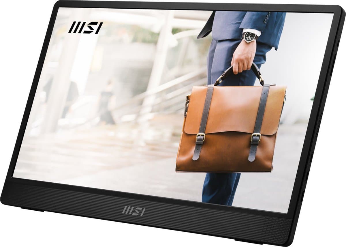 MSI Pro MP161 E2 - Portable USB-C Monitor - Full HD - 15.6 inch — afbeelding 1
