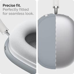 Spigen Silicone Fit Case voor Apple Airpods Max - Wit — thumbnail 2