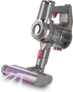 Swiss Pro+ snoerloze steelstofzuiger V12 - Dyson look steelstofzuiger- steelstofzuigers steelstofzuiger draadloos met kruimelzuiger turbo stand led verlichting in mondstuk sterke zuigkracht draadloos zonder zak 4 in 1! — thumbnail 5