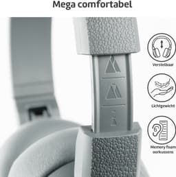 POGS - The Turtle - Draadloze over-ear koptelefoon met Noise Cancelling - Bluetooth - Veilige volumebegrenzing - Duurzaam - Gratis app voor extra functies - rGrijs — thumbnail 10