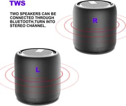 Set van Mini Waterdicht Wireless Bluetooth Speaker Dubbele Draadloze Luidspreker F11 Waterdicht & TWS-stereokoppeling & Subwoofer & Spraakoproepfunctie & Type-C Snelladen, Waterproof Wireless Speaker 24 Uur accu Verjaardag-Cadeau-Muziek — thumbnail 1