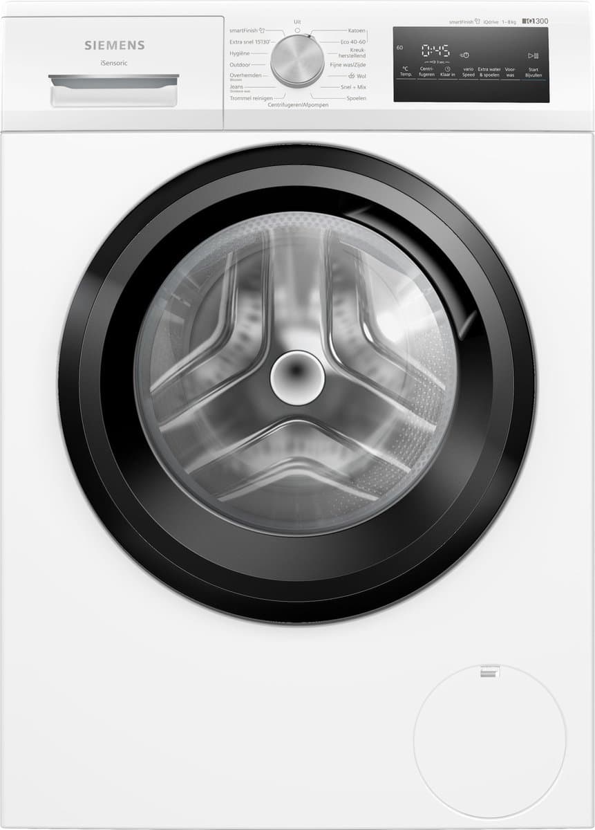 Siemens WM14N206NL - iQ300 - Wasmachine met stoom - 8 kg - 1400 rpm - smartFinish: vermindert kreukels tot 50% - speedPack L: verkort wasprogramma's met varioSpeed — afbeelding 1