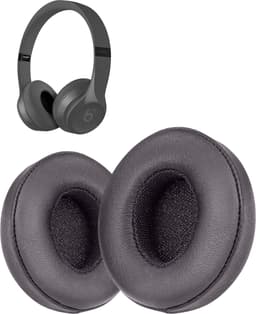 Oorkussens geschikt voor Beats By Dr. Dre Solo 2.0/3.0 wireless - Koptelefoon oorkussens voor Beats Solo antraciet — thumbnail 1
