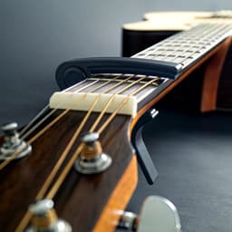 Gitaar Capo Deluxe - voor gitaren met stalen snaren - zwart — thumbnail 4