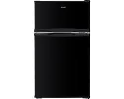 Exquisit KGC087-25-040EB - Koel-vriescombinatie - 5 Jaar Garantie - 85 cm hoog - 4* vriesvak - 85 Liter- Zwart