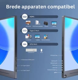 Thuys - Portable Monitor - Draagbare Monitor - Draagbaar Scherm - Hoogwaardige Kwaliteit — thumbnail 5