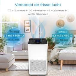 Velox Air Purifier Met Hepa Filter - Hepa Filter - Air Cleaner — thumbnail 3