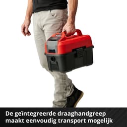 Einhell Accu Nat-/Droogzuiger TE-VC 18/10 Li Solo - Power X-Change - 18 V/Li-Ion - 10 L - 90 mbar - Slanglengte/-diameter: 2.0 m/36 mm - 72 dB - Blaasfunctie - Incl. 6-delige Accessoireset - Excl. accu en lader — thumbnail 9