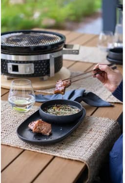 Mustang houtskoolgrill Hibachi | Keramische tafelmodel — thumbnail 2
