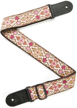 Fame Weave Series Jacquard Pattern 4 Pink/Gold - Gitaarband — thumbnail 2