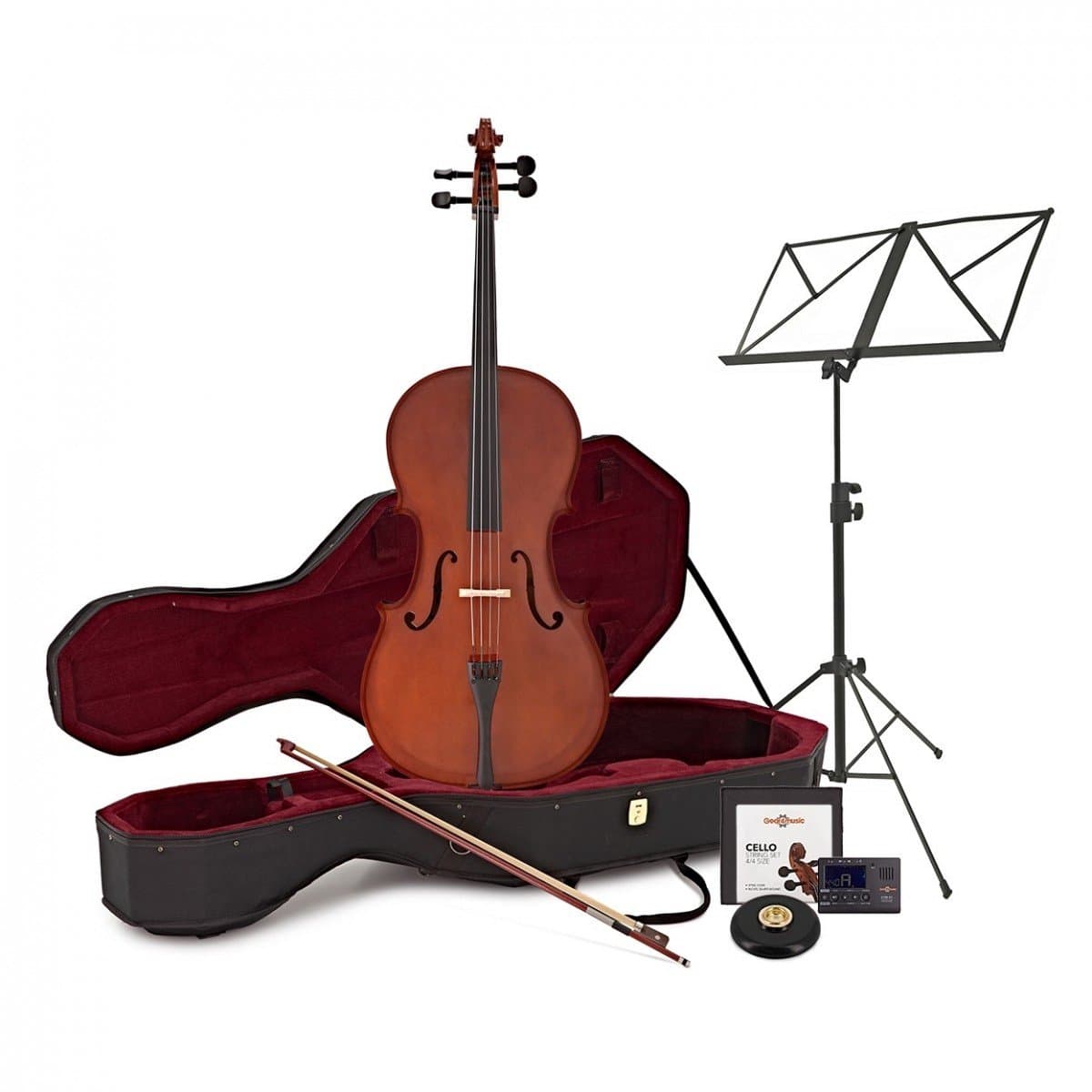4/4-formaat Cello met Koffer en Beginnerspakket — afbeelding 1