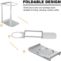 Draagbare koffiemachine - Draagbare espressomachine -Draagbaar Koffiezetapparaat-Koffie Druppelhouder-Snelle Waterverwarming - Capsules & gemalen koffie - 20 bar - Draagbare koffiemachine -Reis & camping koffiezetapparaat - Forest Green — thumbnail 2