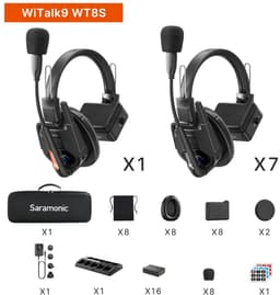 Saramonic WiTalk9 WT8S Headset Draadloos Hoofdband Podium/studio Oplaadhouder Zwart — thumbnail 2