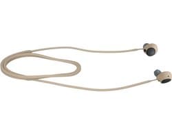 kwmobile Strap Compatible with Sony WF-C700N - Silicone Cord Holder for Wireless Earphones - Beige — afbeelding 1