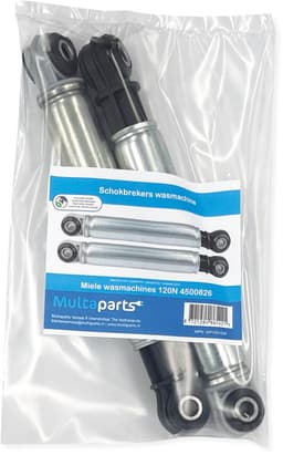 Multaparts® schokbrekerset geschikt voor Miele/Bosch wasmachines met Ø 8 mm bevestiging | Geschikt voor machines tot 1400 toeren | Lengte 190 - 275 mm (h.o.h. gemeten) | Alternatief voor 4500826 e.a. — thumbnail 3