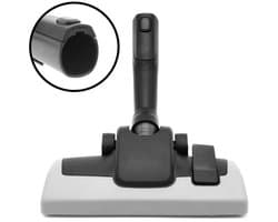 BANDRO Combi zuigmond geschikt voor AEG & Electrolux stofzuigers – Met Rubberen Stootrand – met OVALE klikbuis - Gelijk aan model: 9001667527 - Met parkeerstand en Delta-vorm voor optimale reiniging