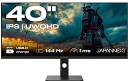 JAPANNEXT Gaming Monitor 40" IPS UWQHD (3440x1440) 144hz 1ms | JN-IPS401UWQHD144-C90W — thumbnail 1