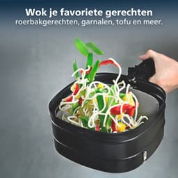 Philips 2-in-1 Stoom- en Wokset Airfryer Accessoire - HD9960/00 - Geschikt voor Philips — thumbnail 4