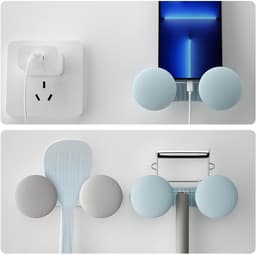 6x Kabel organiser - Kabelhouder - Kabelhaspels - Winder Snoer Clip - Kabel Draad Clips - Snoer Houder - Kabel Houder Clips - Kabelhaspel Apparaten - kabelgeleiding - Zelfklevend - Voor USB Kabels, Draden, Mixers, Koffiemachines, Air Fryers — thumbnail 8