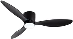 Bovista Plafondventilator - Met Verlichting - Plafond Ventilator - Met Lamp - Plafonniere Met Ventilator - Met Licht - Zwart - 105cm — thumbnail 1