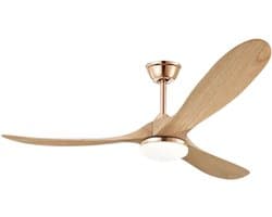 Bovista Plafondventilator - Met Verlichting - Plafond Ventilator - Met Lamp - Plafonniere Met Ventilator - Stijl M - 150cm