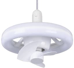 Nivard Plafondventilator - Met Verlichting - Plafond Ventilator - Met Lamp - Plafonniere Met Ventilator - Met Licht - Wit — thumbnail 1