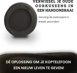 Somstyle Oorkussens Geschikt Voor Jabra Move Koptelefoon - 2 Stuks - Zacht Schuim - Eiwitleer - Zwart — thumbnail 3