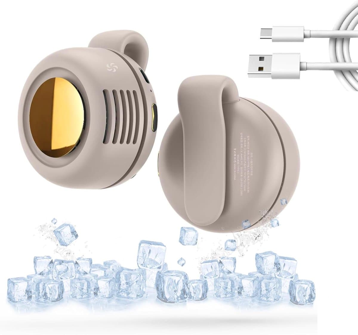Mini Ventilator - Clip-On Ventilator - Oplaadbare USB Ventilator - Portable Clip Fan - Nekventilator - USB Oplaadbare Stille Bladeless Ventilatoren - Verstelbare - Geschikt Voor Buiten, Op Reis En Op Kantoor — afbeelding 1