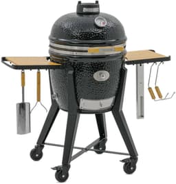 Monolith TWO.55 (Classic) Kamado BBQ Starterset – Inclusief Stalen Onderstel – Ø44 cm Grillrooster – Met SGS-systeem, Deflectorstenen, Aslade, Chip Feeder en Accessoires – Zwart — thumbnail 2