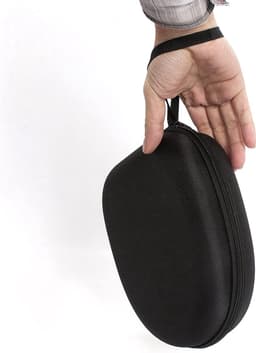 Hoofdtelefoonhoesje - Harde hoes - Waterdicht - Voor on-ear/over-ear hoofdtelefoons - Zwart - 22*19*6cm — thumbnail 5
