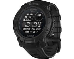 Garmin Instinct 3 – 45 mm, Solar, Tactical Edition Zwart met zwarte siliconen band