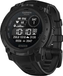 Garmin Instinct 3 – 45 mm, Solar, Tactical Edition Zwart met zwarte siliconen band — thumbnail 1