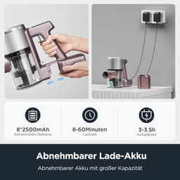 RFWR® Draadloze en krachtige stofzuiger voor huisdieren met LED-display en 60 minuten looptijd — thumbnail 4