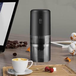Koffiezetapparaat - Koffiemolen - Draagbare koffiemachine - Koffiezetapparaat met maalfunctie - Lichtgewicht en eenvoudig - Zwart — thumbnail 4