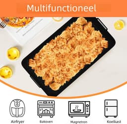 Herbruikbare siliconen airfryer-liners van 10,4 l + 5,2 l, geschikt voor de Ninja AF500, hittebestendig, BPA-vrij, vaatwasserbestendig - adventskalender 2025 — thumbnail 4