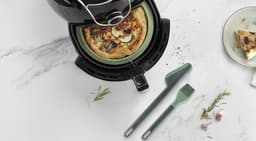 Lékué Airfryer Set - Incl Bakvorm, Keukentang en Bakborstel - Green — thumbnail 5