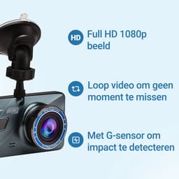 Living Needs - Dashcam voor auto voor en achter - Full HD met 170° zicht - Met nachtzicht en parkeermodus - 32GB SD-kaart voor dash cam — thumbnail 2