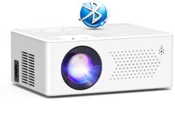 Mini Beamer - Film Projector met Bluetooth - Draagbare Beamer - 4K Kwaliteit - Wit — thumbnail 1