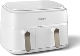 Philips 3000 series NA353/10 - Dual Basket Airfryer - 9L - 2750W - Zilver/Wit — thumbnail 7