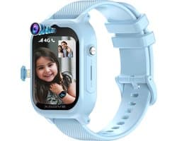4G GPS Horloge Kind met Camera - Smartwatch Kinderen met Simkaart - Kinderhorloge - SOS Knop - HD (Video) bellen & Stappenteller - Speelgoed - Jongens 4/5/6/7/8/9/10 Jaar - Blauw