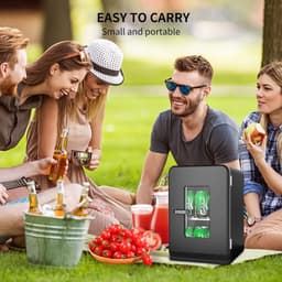 Lexium Mini Fridge for Drinks - Kleine Koelkast - Mini Koelkasten - Minibar - Mini Fridge - Mini Koelkast - Mini Koelkastje - — thumbnail 4