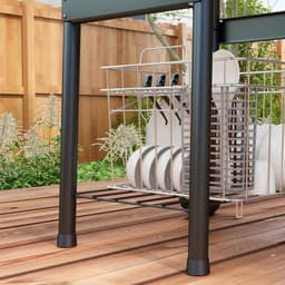 Outsunny - Houtskoolbarbecue - Metaal - 83L x 46,5B x 115H cm - Zwart — thumbnail 2