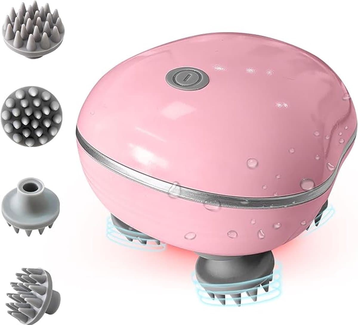 Elektrisch Hoofdmassage Apparaat - Handmatige Hoofdhuidmassager - Hoofdmassage Apparaat Met Infrarood – Elektrisch Massageapparaat - Scalp Massager - Stimuleert Haargroei & Bloedsomloop - USB Oplaadbaar - Compact Formaat — afbeelding 1