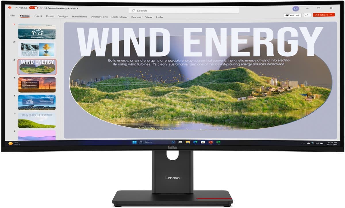 Lenovo ThinkVision T34WD-40 Monitor — afbeelding 1