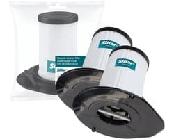 Sillar set 2 stofzuigerfilters, wasbaar filters, compatibel met Rowenta Tefal Air Force 360 Flex 460 560, vervangers voor ZR009002