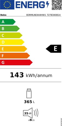 Beko Selective B3RMLNE444HW1 Koelkast 365L 186cm — thumbnail 2